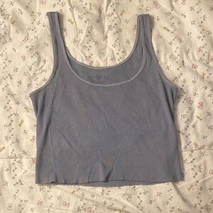 Brandy Melville Ribbed Tank Top - Blue